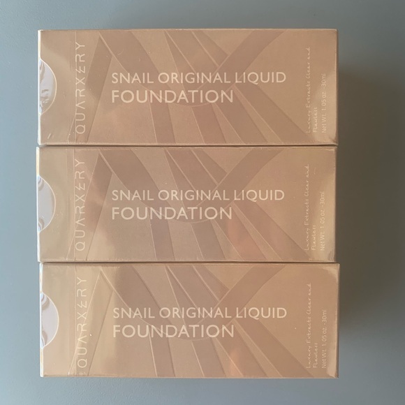 3 x Snail Liquid Moisturizing Holding Foundation Walnut 201MD NWT - Picture 3 of 8